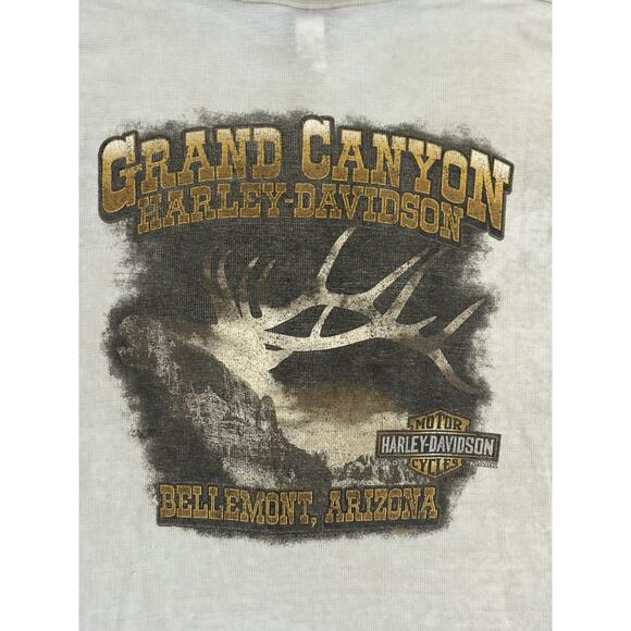 Harley Davidson Grand Canyon Thermal Long Sleeve Shirt Y2K Skater - Men’s XL - Picture 9 of 10